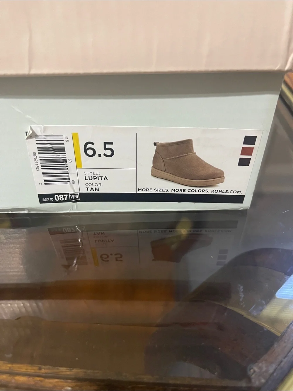 Kohl's Lupita Ankle Boot in Tan